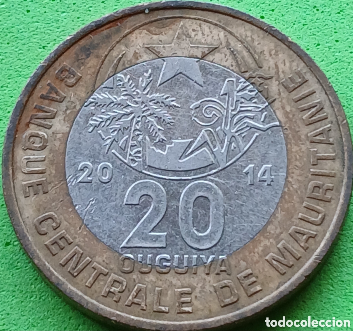 Monedas antiguas de &Aacute;frica: Mauritania 20 uguiya 2014 km#8