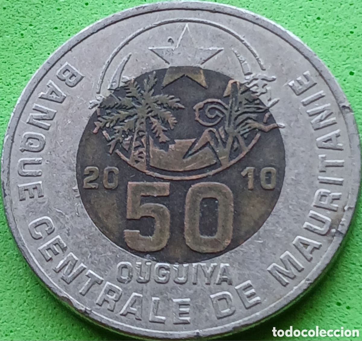 Monedas antiguas de &Aacute;frica: Mauritania 50 uguiya 2010 km#9