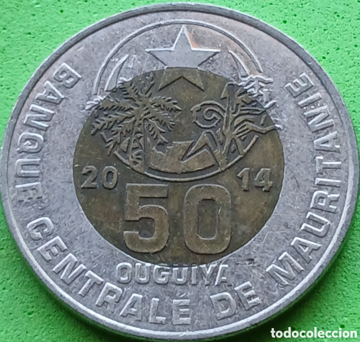 Monedas antiguas de &Aacute;frica: Mauritania 50 uguiya 2014 km#9