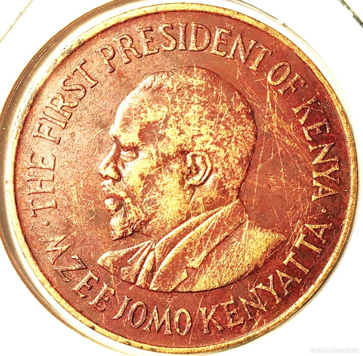 Monedas antiguas de &Aacute;frica: KENIA (1966-2018) - 10 CENTAVOS 1975 - A - 9 GR. NICKEL-BRONCE - DIAMETRO 30,80 mm - KM#11 - MB