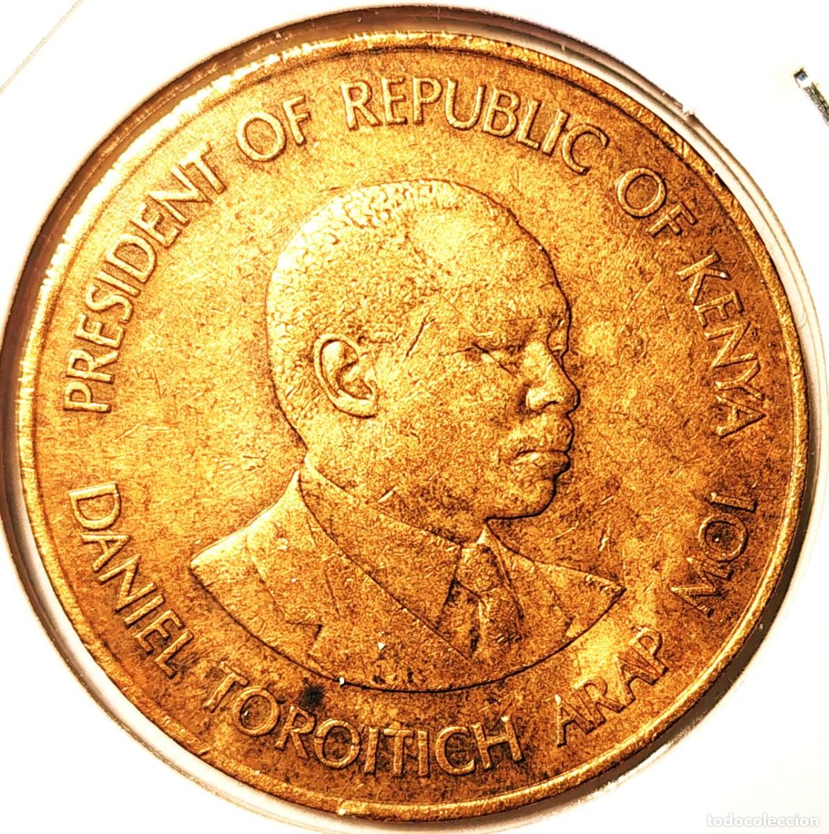 Monedas antiguas de &Aacute;frica: KENIA (1966-2018) - 10 CENTAVOS 1990 - A - 9 GR. NICKEL-BRONCE - DIAMETRO 30,80 mm - KM#18 - MB