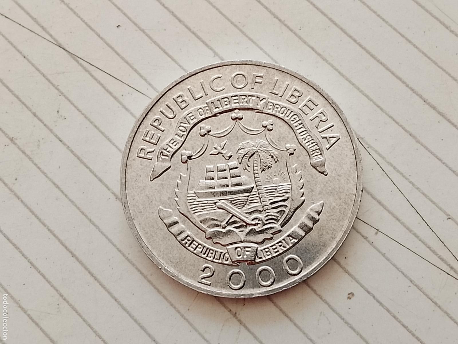 Monedas antiguas de &Aacute;frica: LIBERIA . 5 CENTS 2000