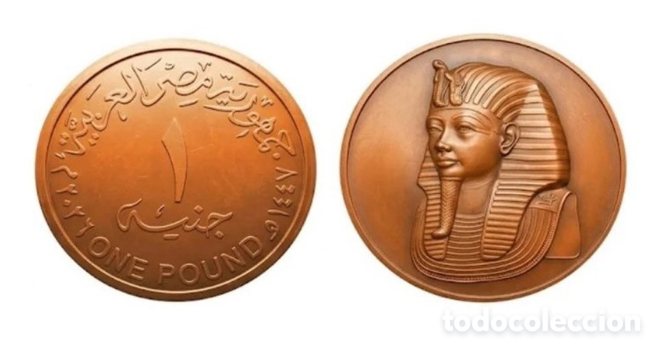 Monedas antiguas de &Aacute;frica: EGIPTO 2026 1 LIBRA NUEVO DISE&Ntilde;O