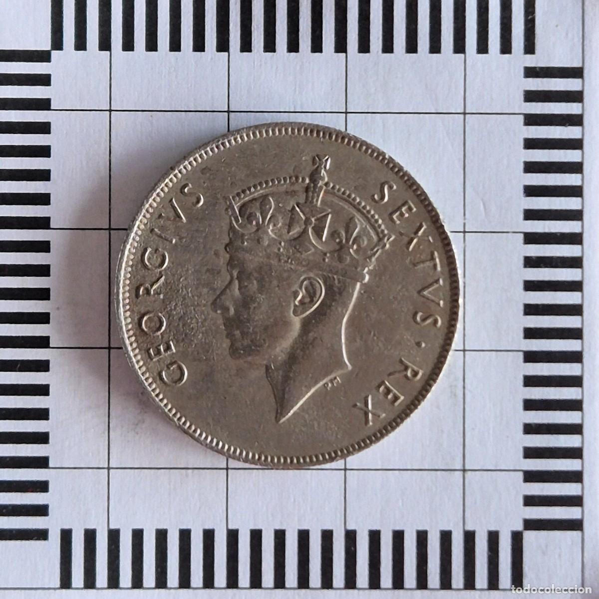 Monedas antiguas de &Aacute;frica: 1 SHILLING, AFRICA DEL ESTE. JORGE VI, 1950. (KM#31).