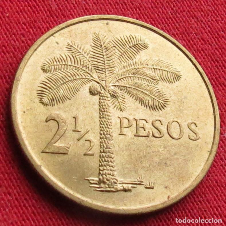Monedas antiguas de &Aacute;frica: Guinea Bissau 2.1/2 pesos 1977 FAO f.a.o.
