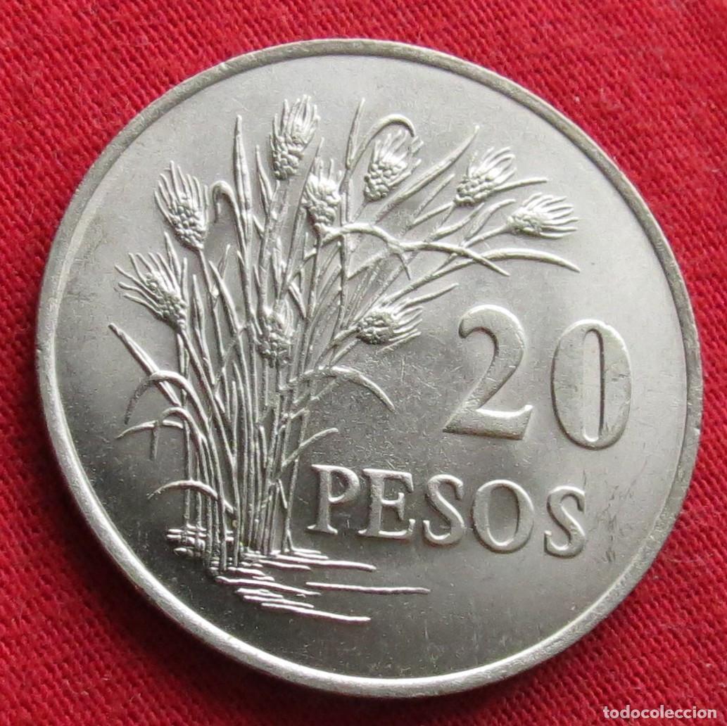 Monedas antiguas de &Aacute;frica: Guinea Bissau 20 pesos 1977 FAO f.a.o.