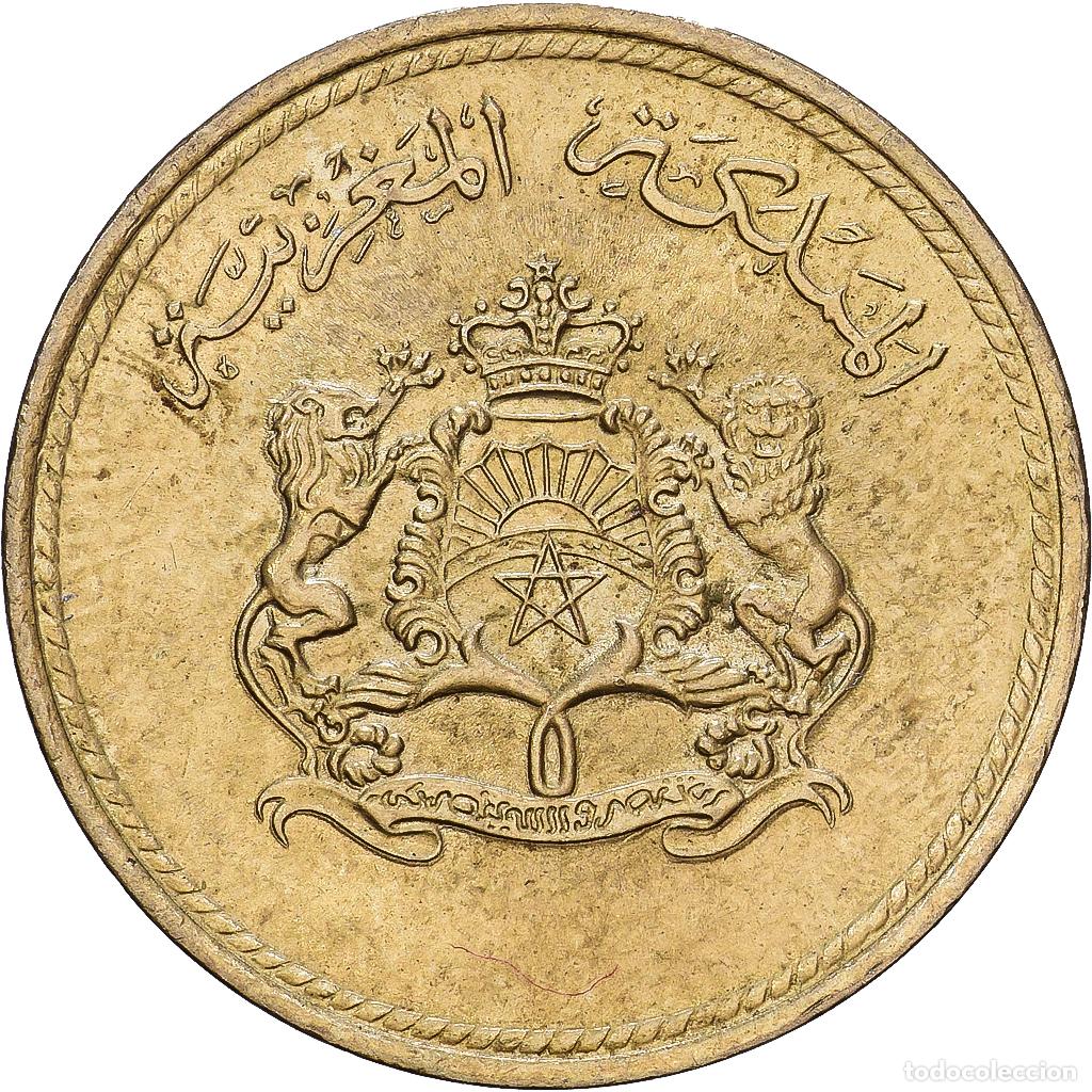 Monedas antiguas de &Aacute;frica: [#1252445] Marruecos, 5 Santimat, 1974, Royal Mint, Llantrisant, Royaume-Uni