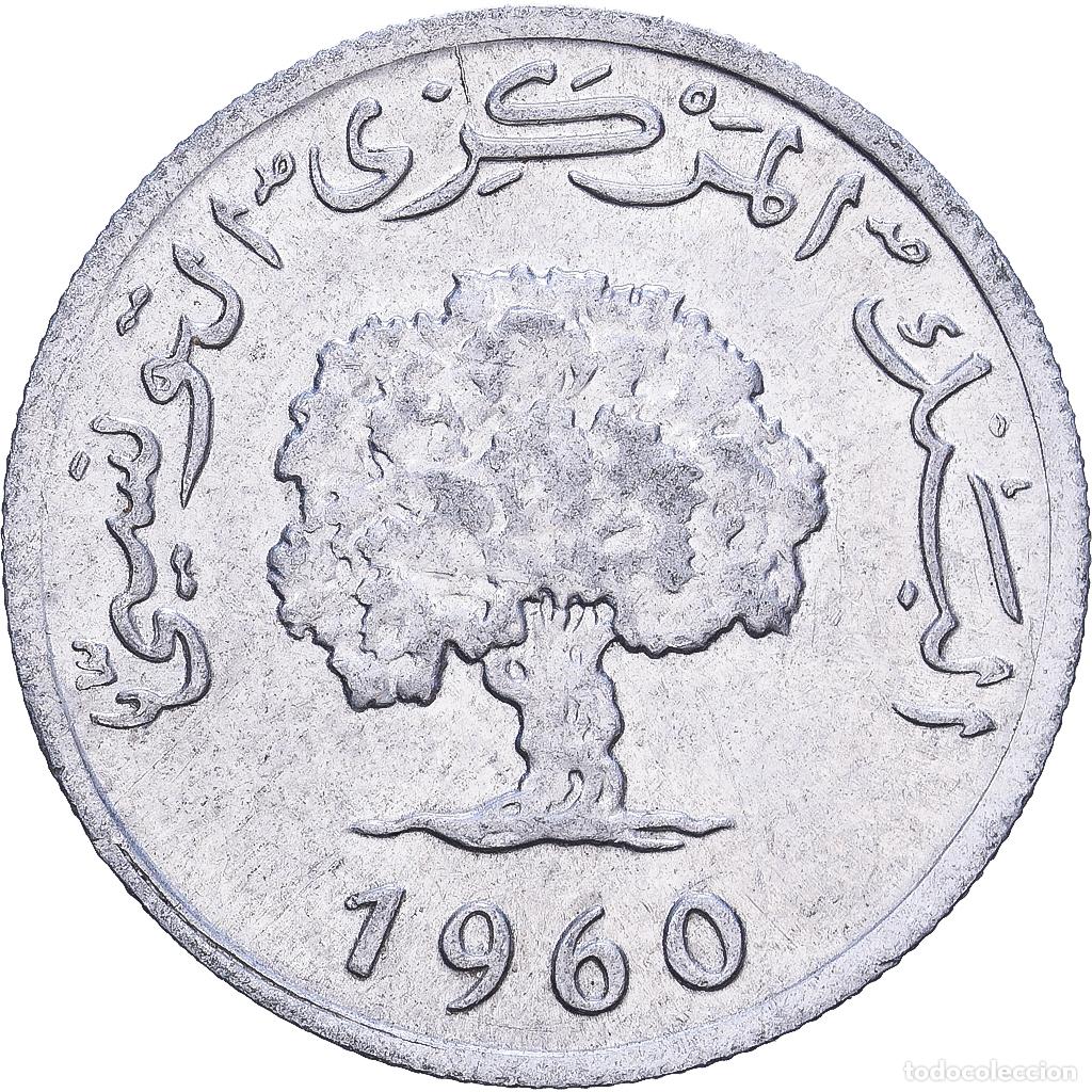Monedas antiguas de &Aacute;frica: [#1252446] T&uacute;nez, 1 Millim, 1960, Aluminio, MBC