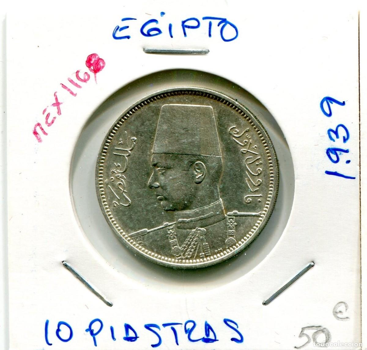 Monedas antiguas de &Aacute;frica: 10 PIASTRAS A&Ntilde;O 1939 EGIPTO ( MEX1168 )