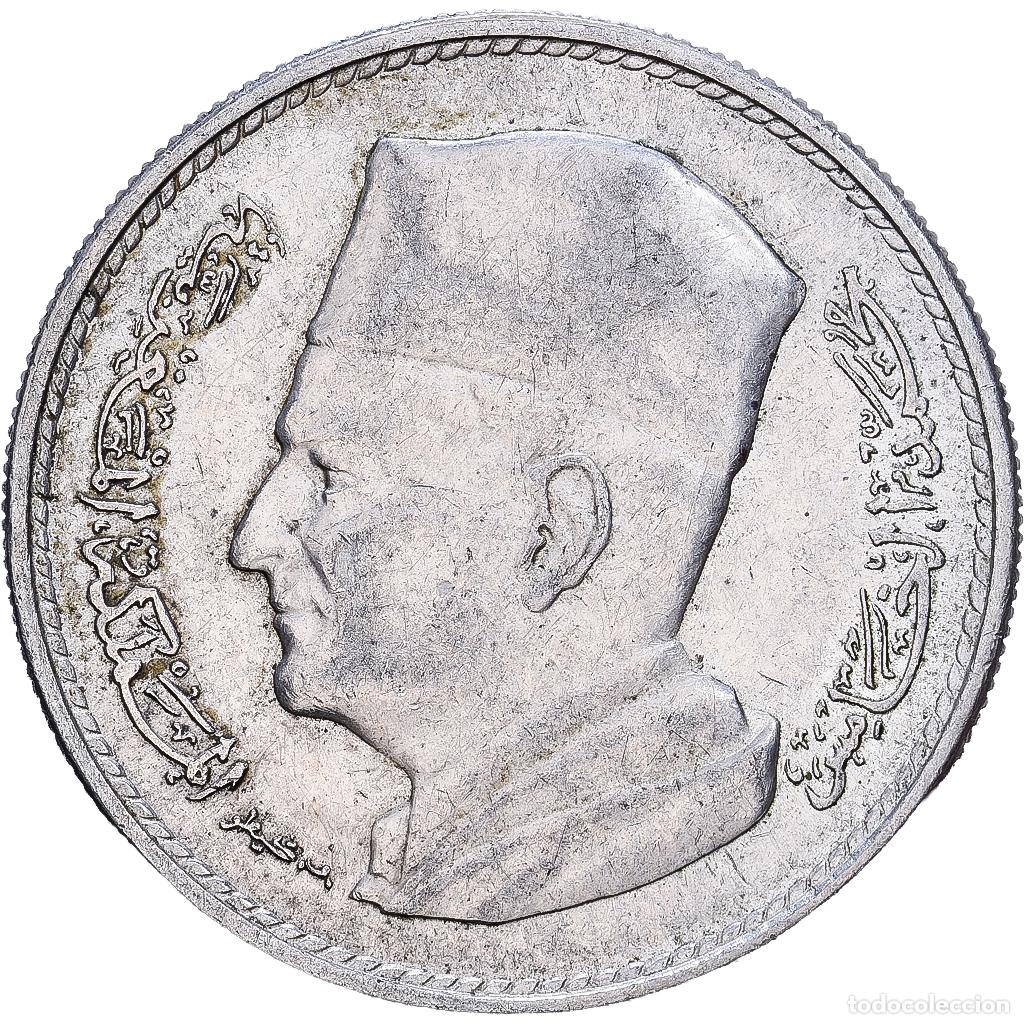 Monedas antiguas de &Aacute;frica: [#1252548] Marruecos, Mohammed V, 1 Dirham, 1380-1960, Paris, Plata, BC+