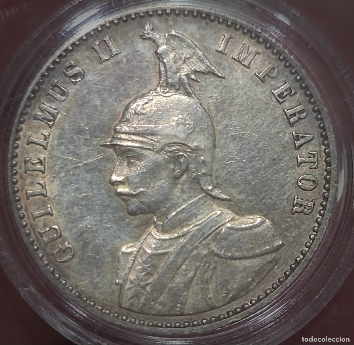 Monedas antiguas de &Aacute;frica: Alemania, colonia Africa Oriental 1910 J German East Africa Silver Half Rupee / Media rupia, plata