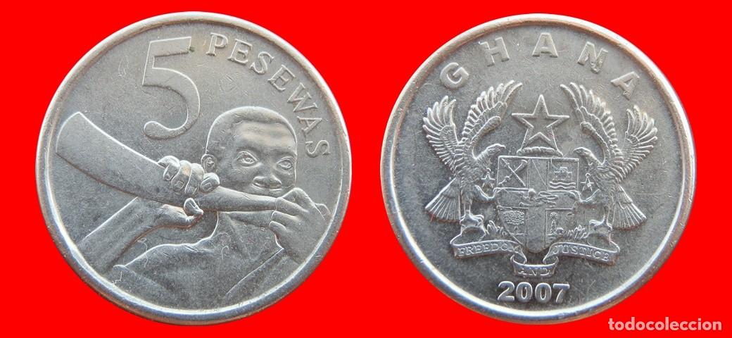 Monedas antiguas de &Aacute;frica: 5 PESEWAS 2007 GHANA-154941