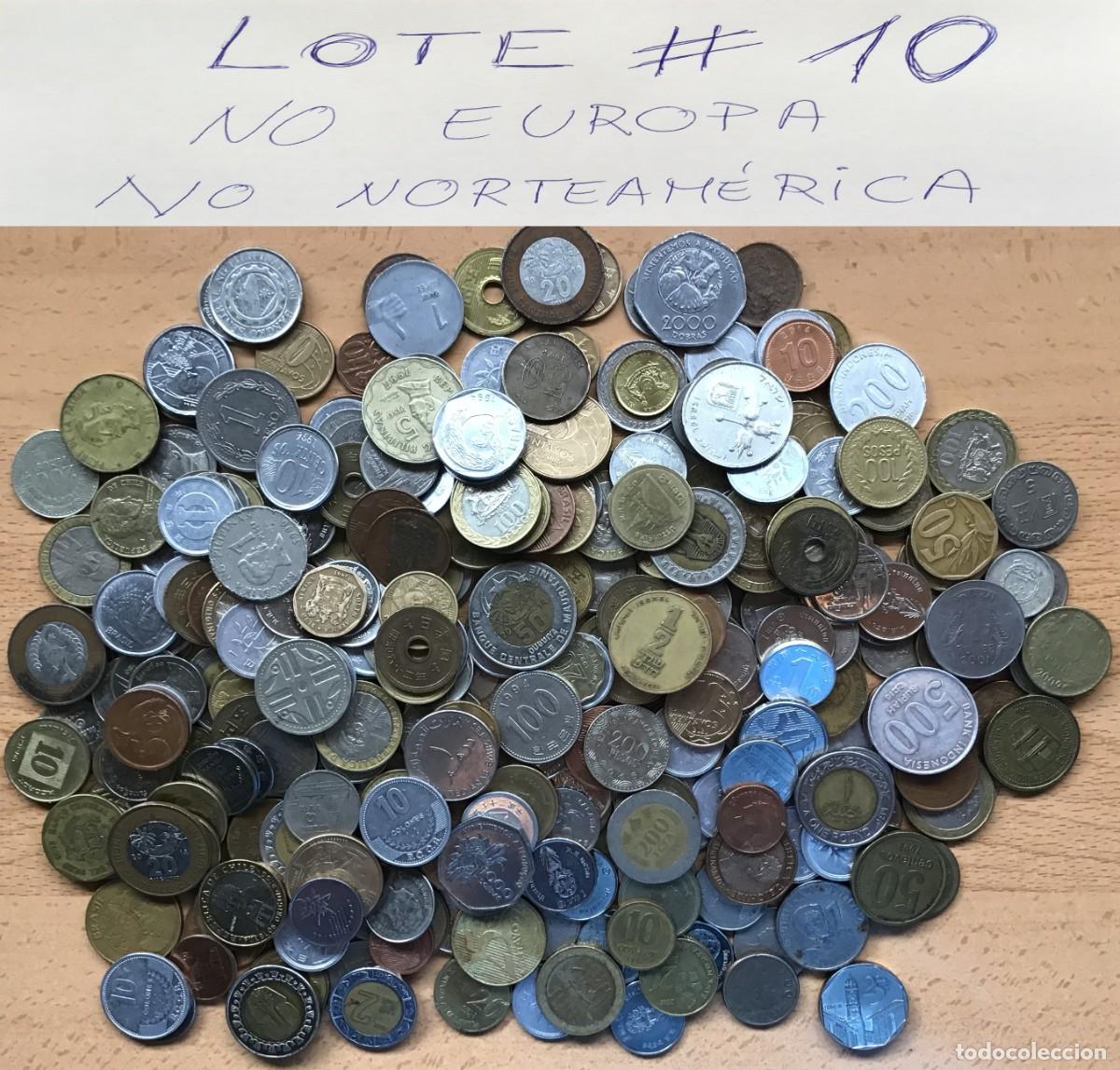 Monedas antiguas de &Aacute;frica: Lote de 1.2 kilos de monedas internacionales NO Europa NO Norteam&eacute;rica. Lote 10