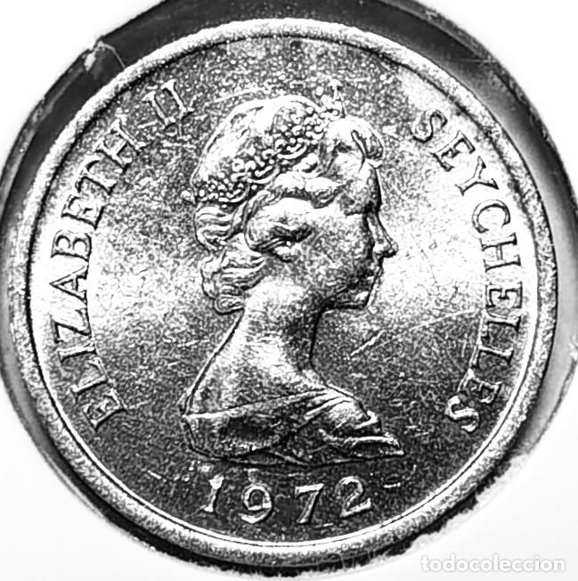 Monedas antiguas de &Aacute;frica: SEYCHELLES (1953-1975) - 1 CENTAVO 1972 - FAO - REINA ISABEL II - A - 0,70 GR. ALUMINIO