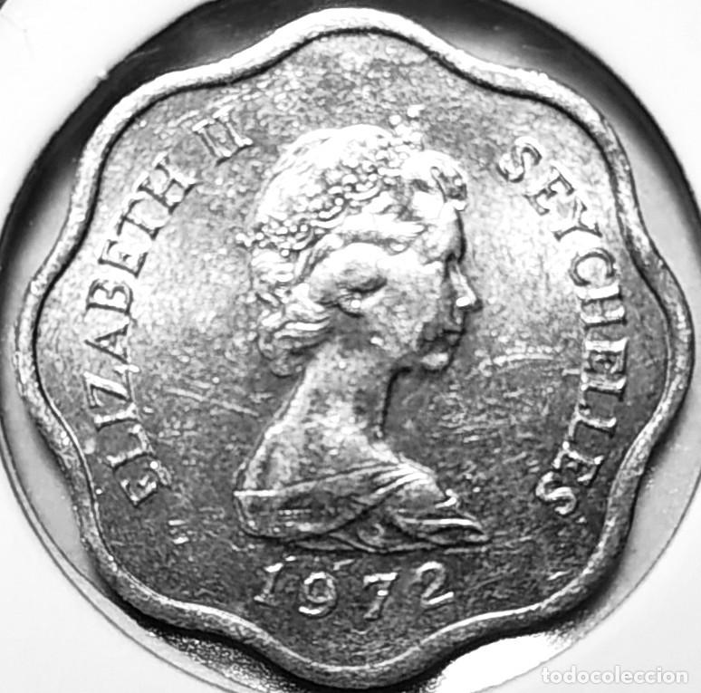 Monedas antiguas de &Aacute;frica: SEYCHELLES (1953-1975) - 5 CENTAVOS 1972 - FAO - REINA ISABEL II - A - 0,77 GR. ALUMINIO