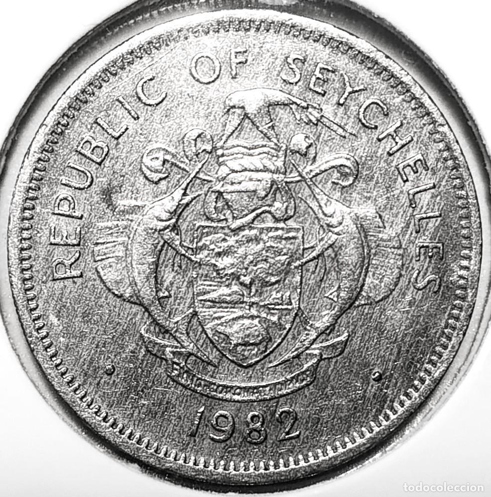 Monedas antiguas de &Aacute;frica: SEYCHELLES (1976-) - 1 RUPIA 1982 - A - 6 GR. CUPRONIQUEL - DIAMETRO 25,50 mm - KM#50 - MB