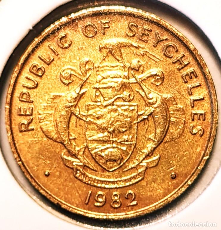 Monedas antiguas de &Aacute;frica: SEYCHELLES (1976-) - 5 CENTAVOS 1982 - A - 1,95 GR. LATON - DIAMETRO 18 mm - KM#47 - MB