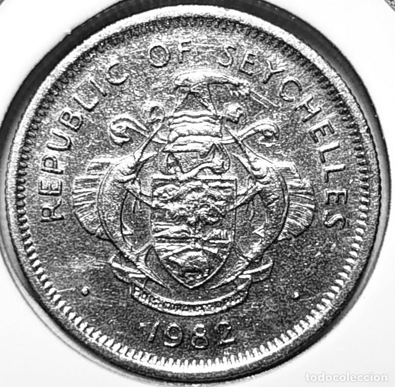 Monedas antiguas de &Aacute;frica: SEYCHELLES (1976-) - 25 CENTAVOS 1982 - A - 2,90 GR. CUPRONIQUEL - DIAMETRO 19 mm - KM#49 - MB
