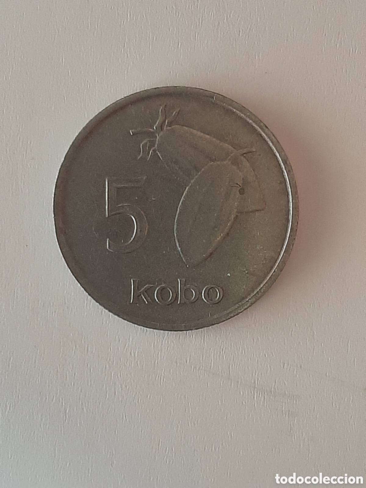 Monedas antiguas de &Aacute;frica: NIGERIA REPUBLICA FEDERAL 5 KOBO 1974