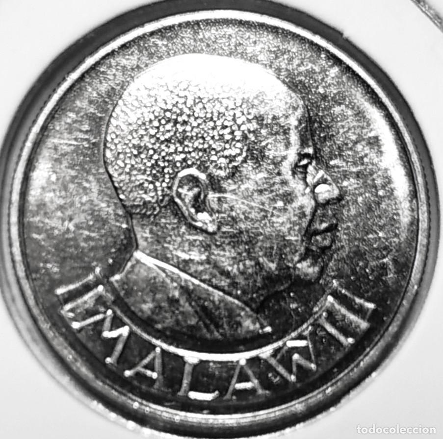Monedas antiguas de &Aacute;frica: MALAWI (1971-2024) - 10 TAMBALA 1989 - A - 5,60 GR. ACERO NIQUELADO - DIAMETRO 23,60 mm - MB KM#10a