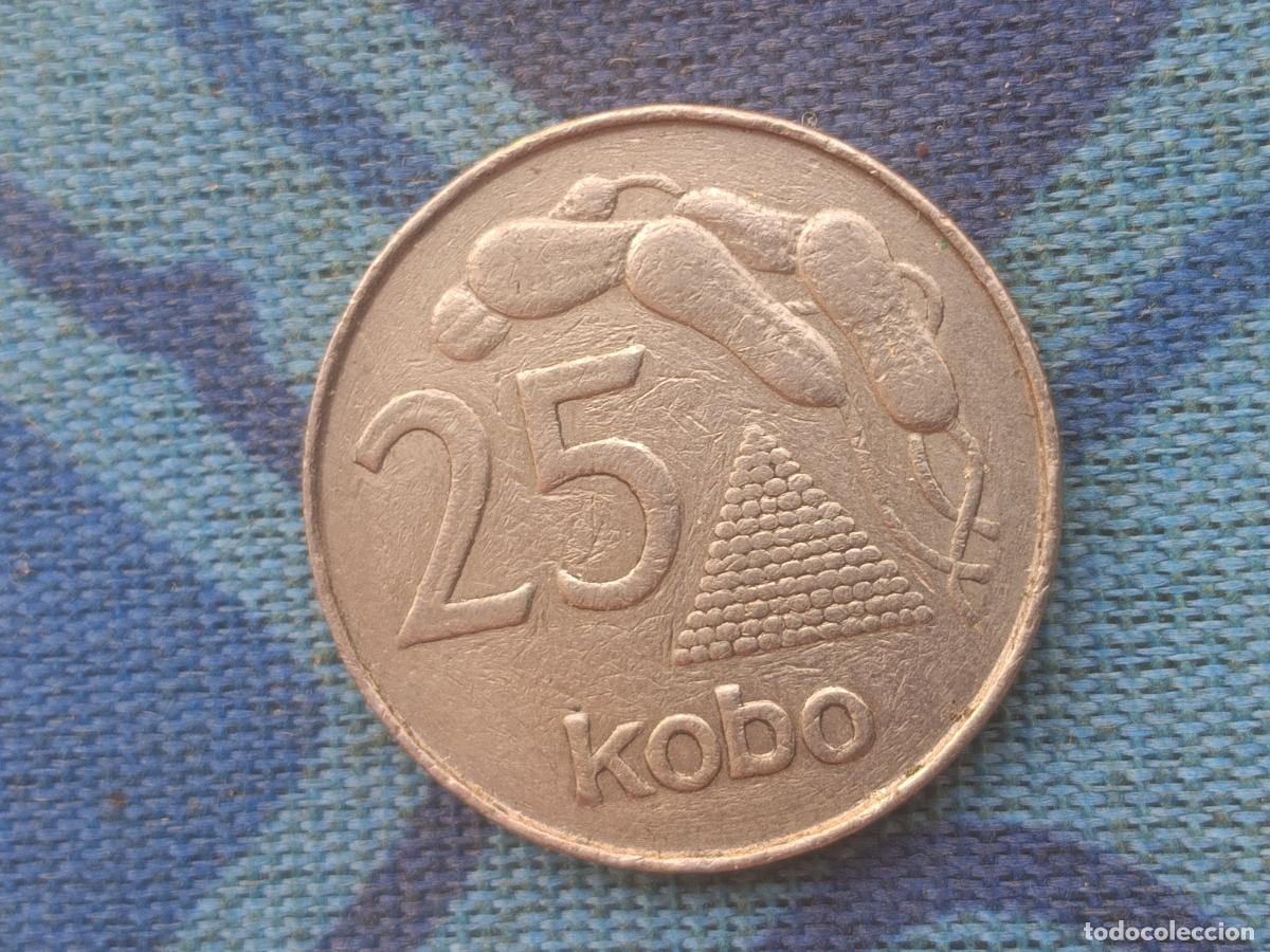 Monedas antiguas de &Aacute;frica: Nigeria Republic 1973 25 Kobo Copper-nickel, rara
