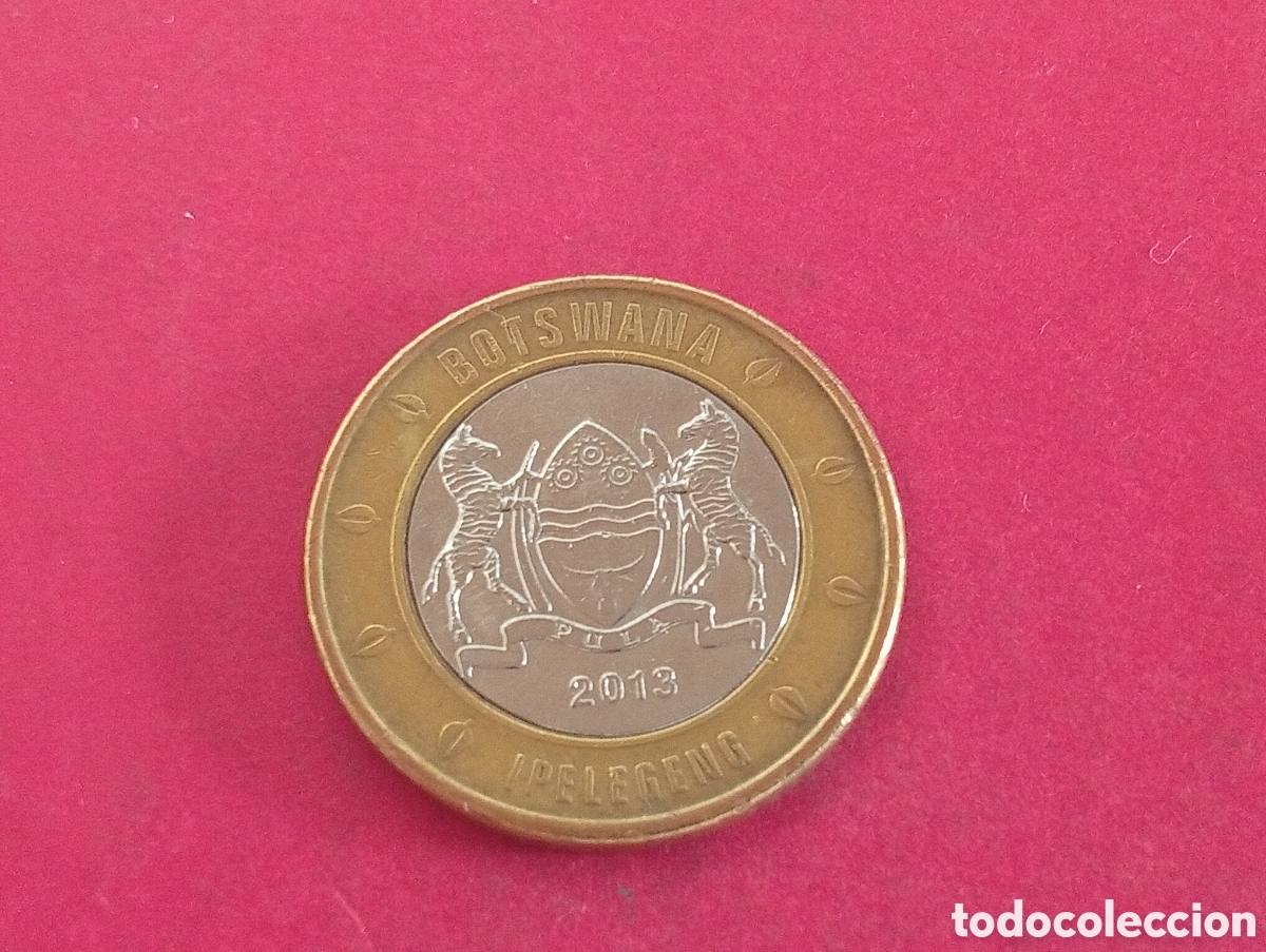 Monedas antiguas de &Aacute;frica: 5 pula de Botswana 2013 - Foto 2