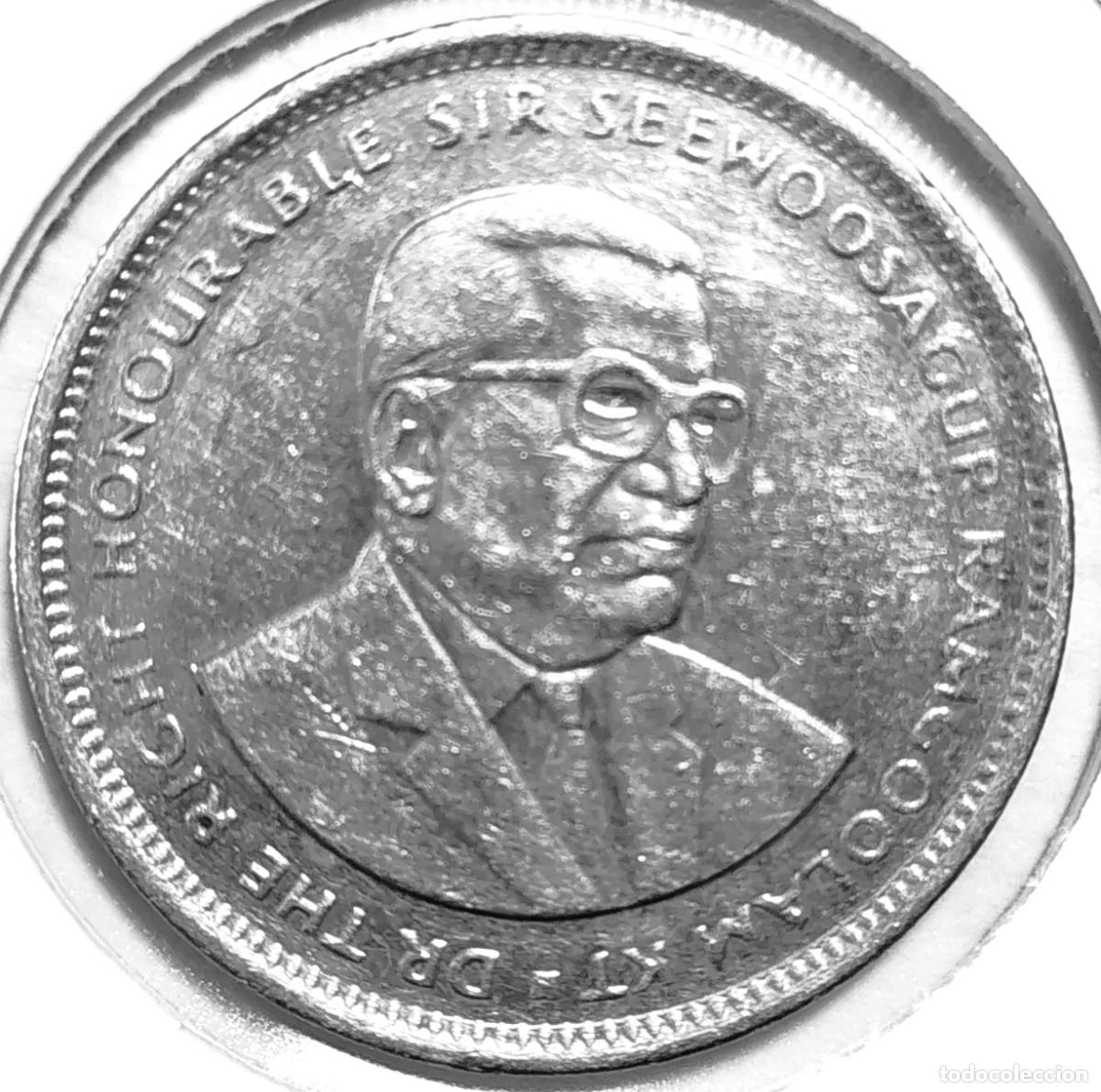 Monedas antiguas de &Aacute;frica: MAURICIO (1987-) - 1 RUPIA 1994 - A - 7,50 GR. CUPRONIQUEL - DIAMETRO 26,60 mm - MB - KM#55