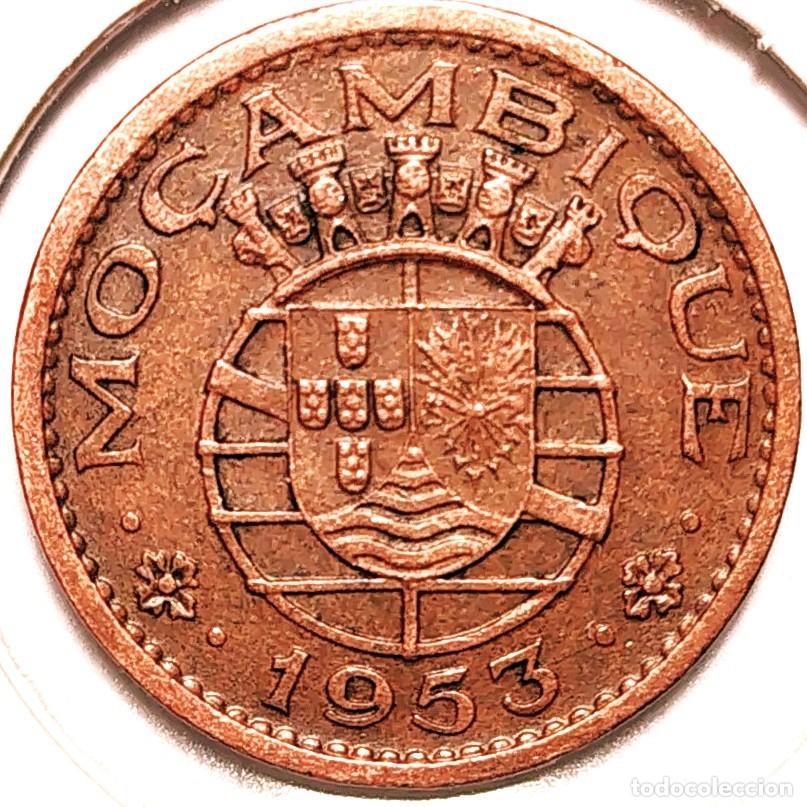 Monedas antiguas de &Aacute;frica: MOZAMBIQUE (1935-1974) - 50 CENTAVOS 1953 - IMPERIO PORTUGUES - A - 4,10 GR. BRONCE - DIAMETRO 20 mm