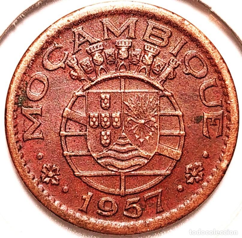 Monedas antiguas de &Aacute;frica: MOZAMBIQUE (1935-1974) - 50 CENTAVOS 1957 - IMPERIO PORTUGUES - A - 4,10 GR. BRONCE - DIAMETRO 20 mm
