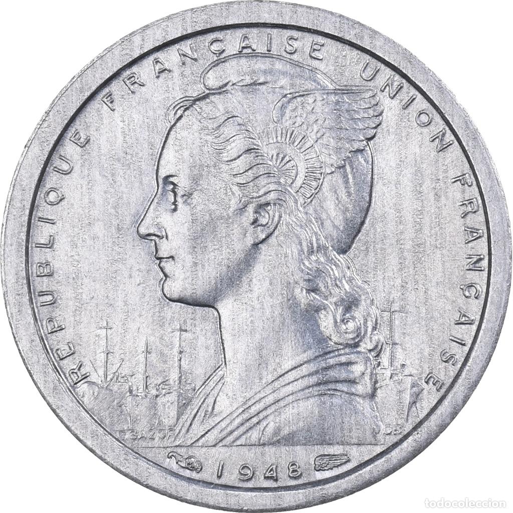 Monedas antiguas de &Aacute;frica: [#225174] Camer&uacute;n, Franc, 1948, Paris, Aluminio, FDC, KM:8