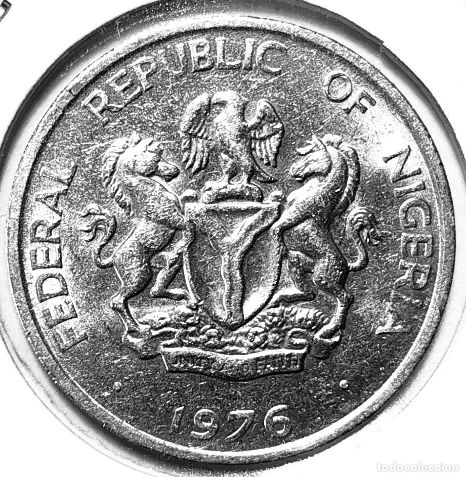 Monedas antiguas de &Aacute;frica: NIGERIA (1973-) - 10 KOBO 1976 - A - 3,90 GR. CUPRONIQUEL - DIAMETRO 22,80 mm - MB - KM#10.1