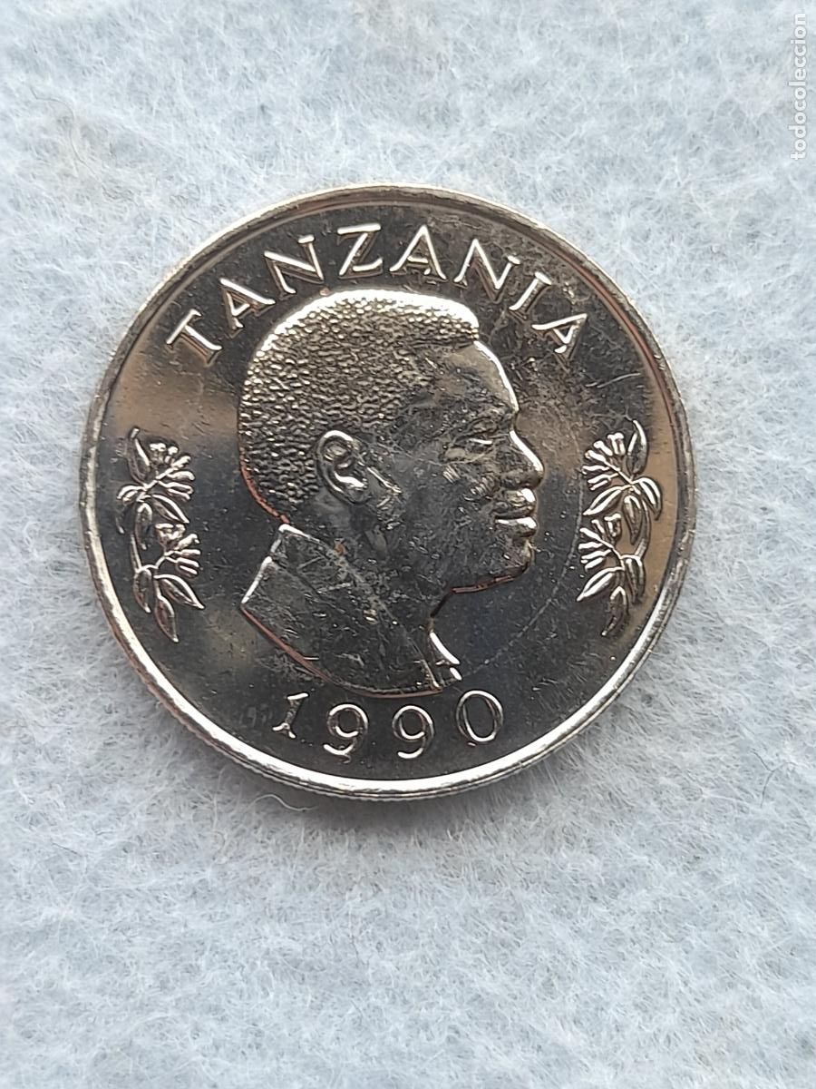 Monedas antiguas de &Aacute;frica: Tanzania. 1 Chel&iacute;n. A&ntilde;o 1990.