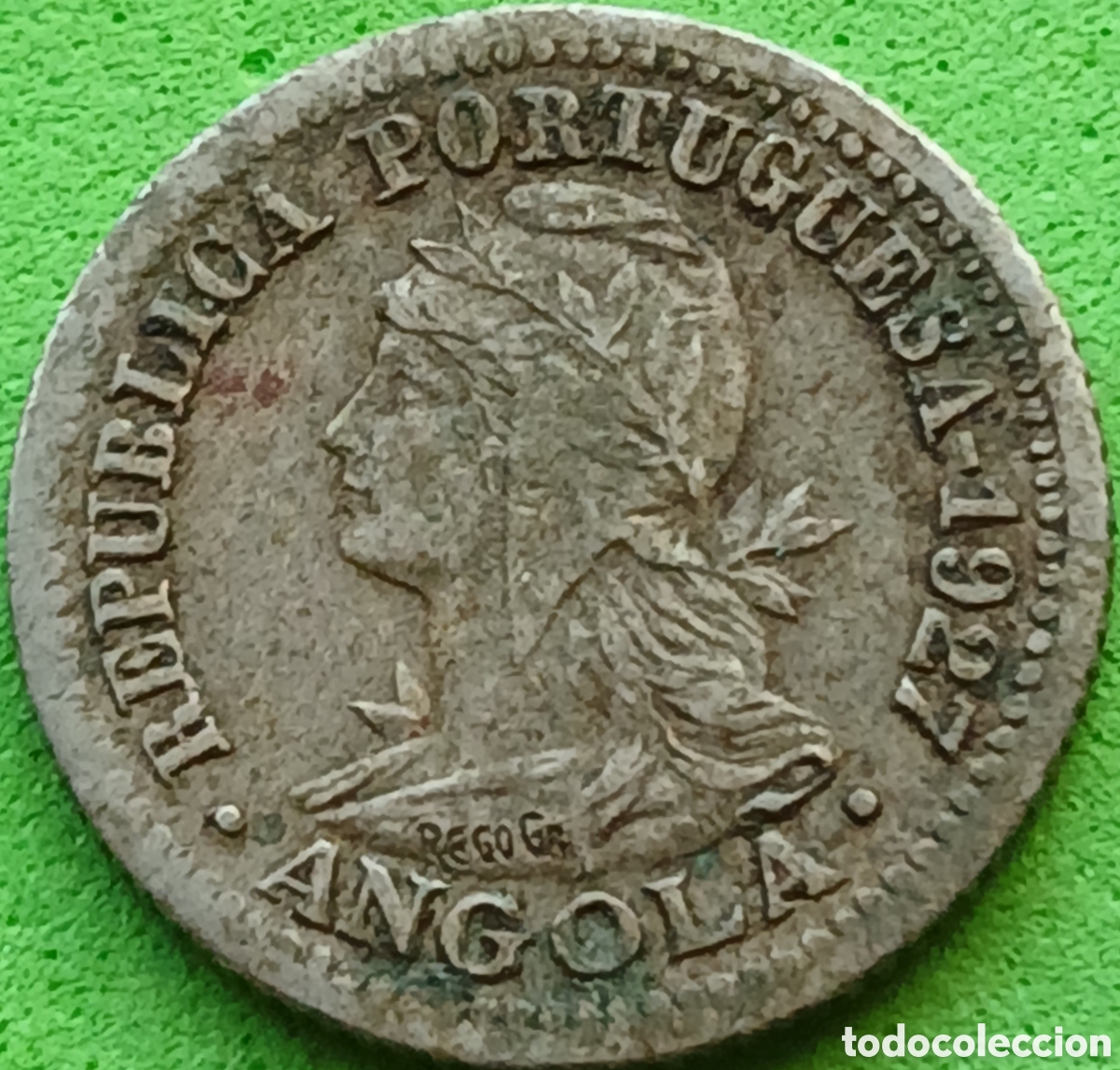 Monedas antiguas de &Aacute;frica: Angola 5 centavos 1927 km#66