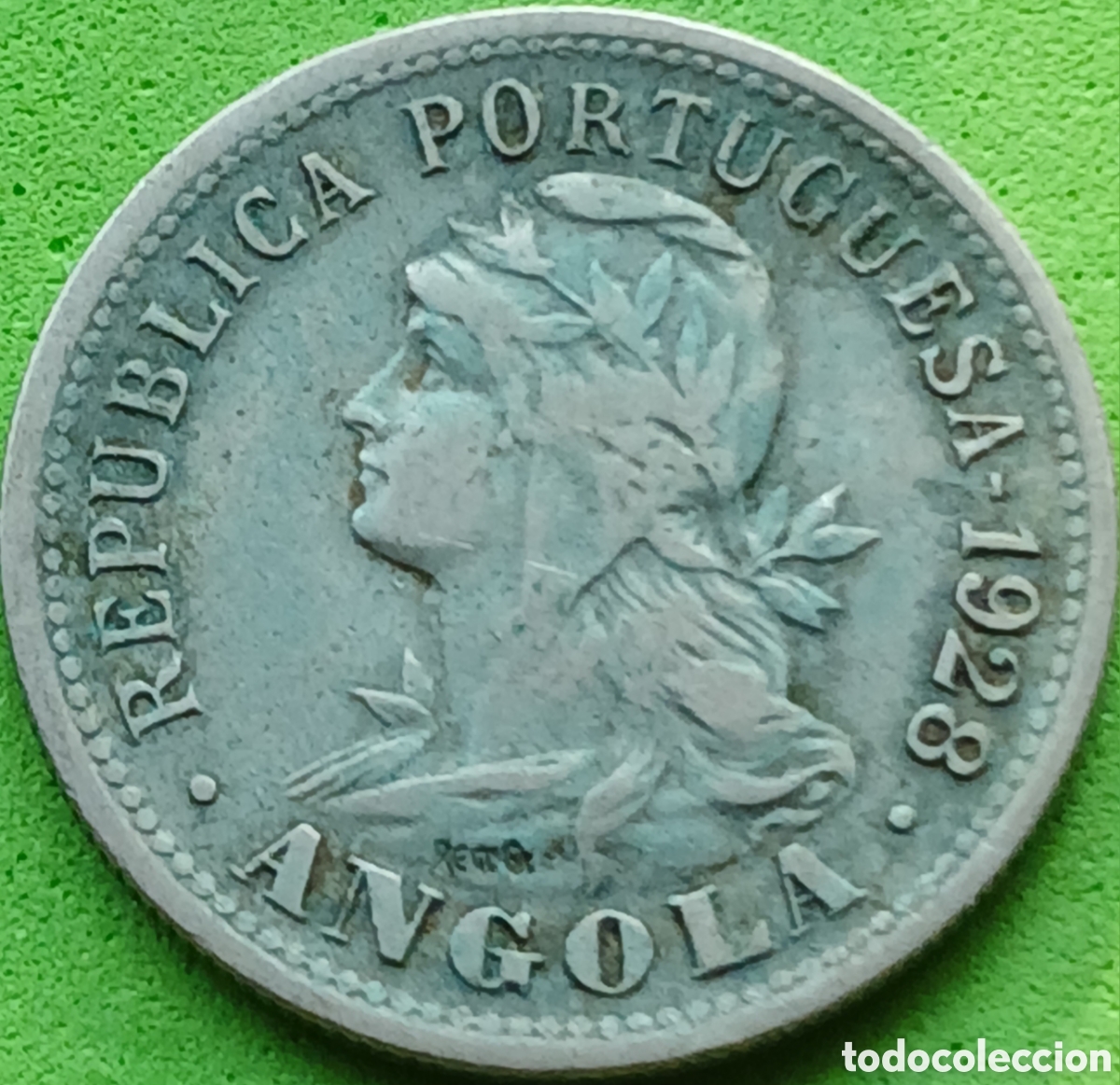 Monedas antiguas de &Aacute;frica: Angola 20 centavos 1928 km#68