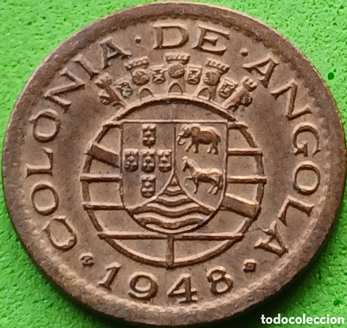 Monedas antiguas de &Aacute;frica: Angola 10 centavos 1948 km#70