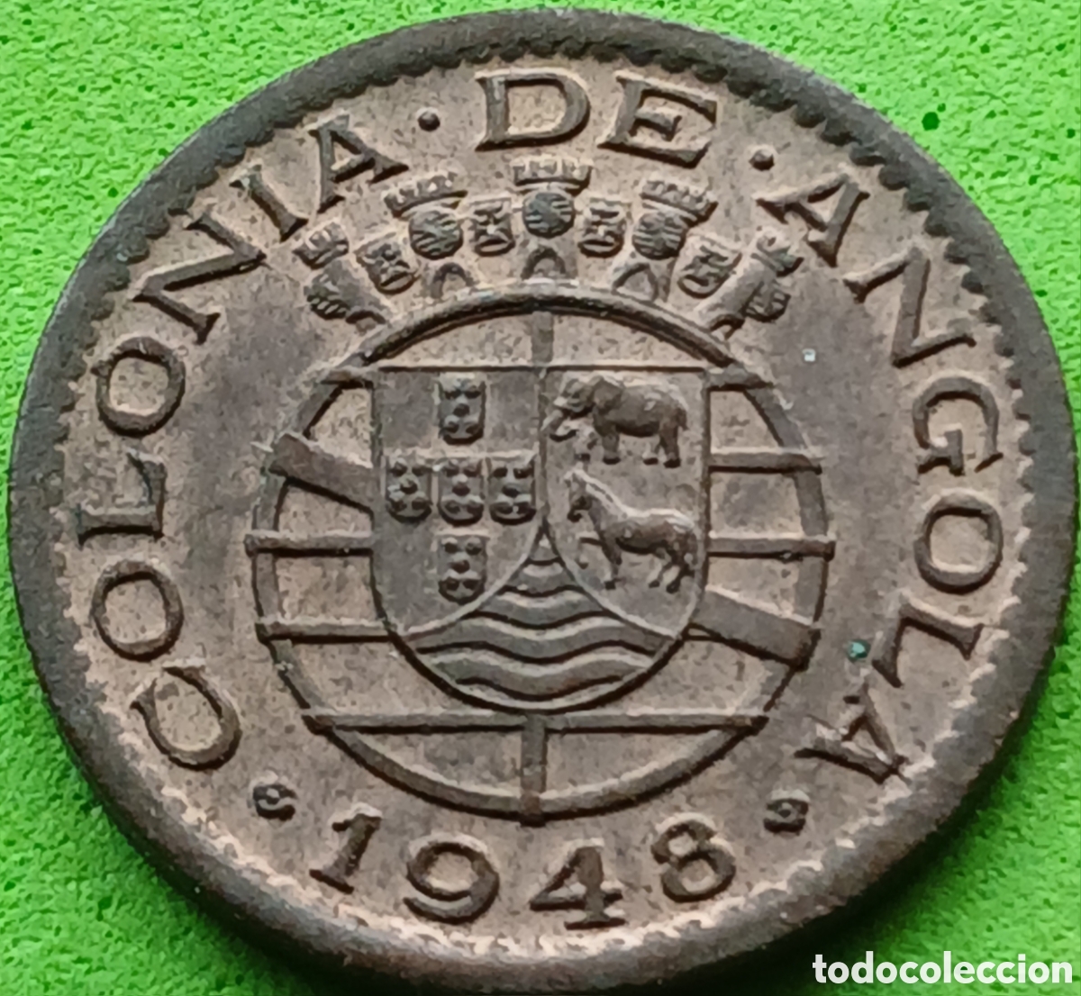 Monedas antiguas de &Aacute;frica: Angola 20 centavos 1948 km#71