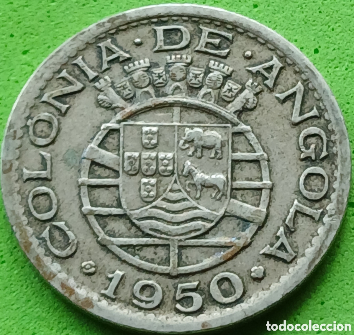 Monedas antiguas de &Aacute;frica: Angola 50 centavos 1950 km#72