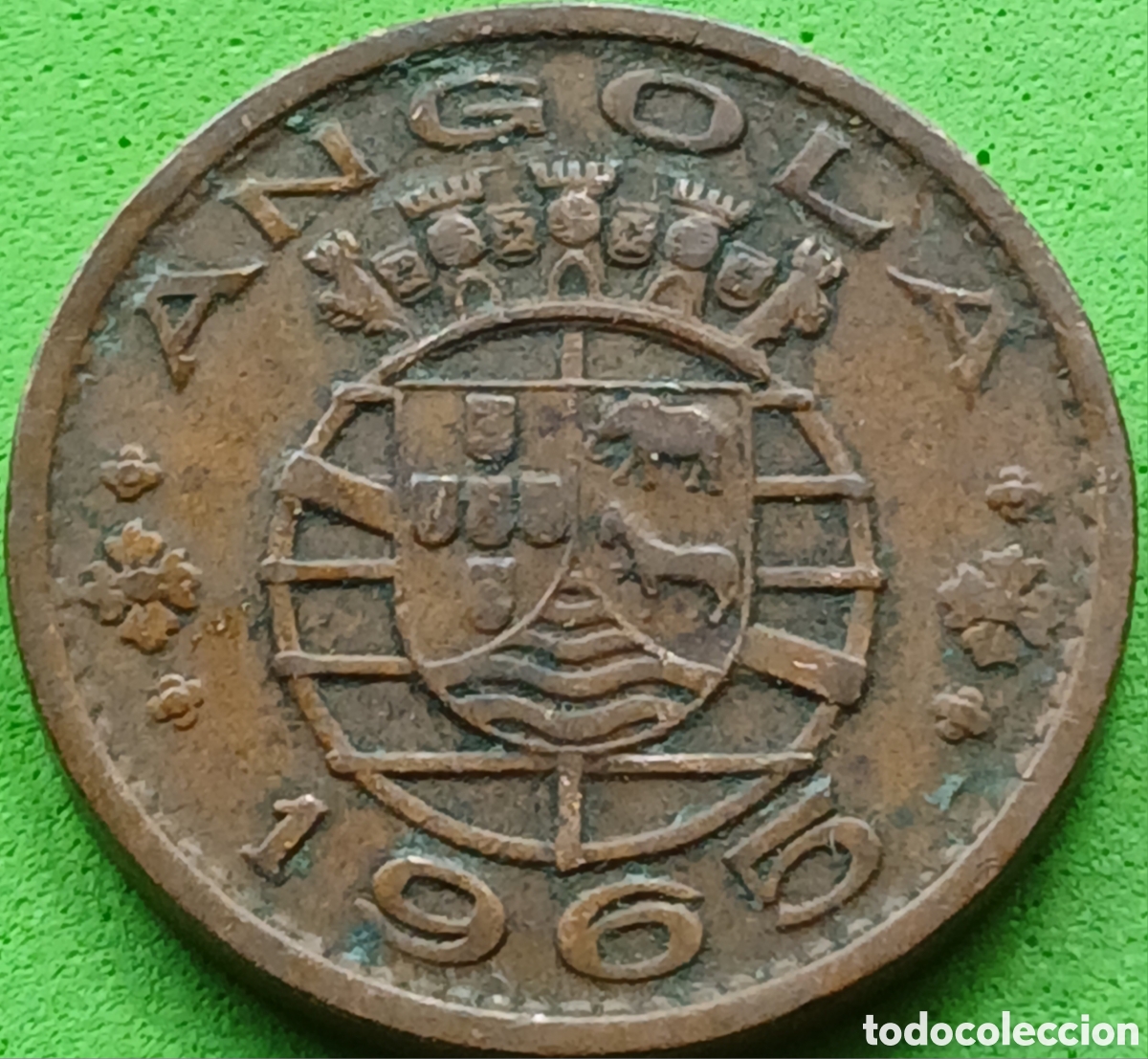 Monedas antiguas de &Aacute;frica: Angola 1 escudo 1965 km#76