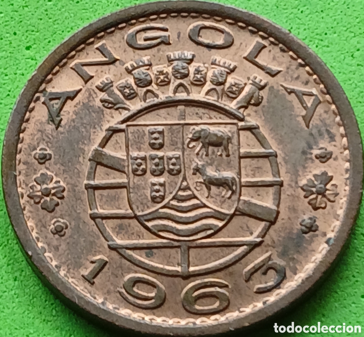 Monedas antiguas de &Aacute;frica: Angola 1 escudo 1963 km#76