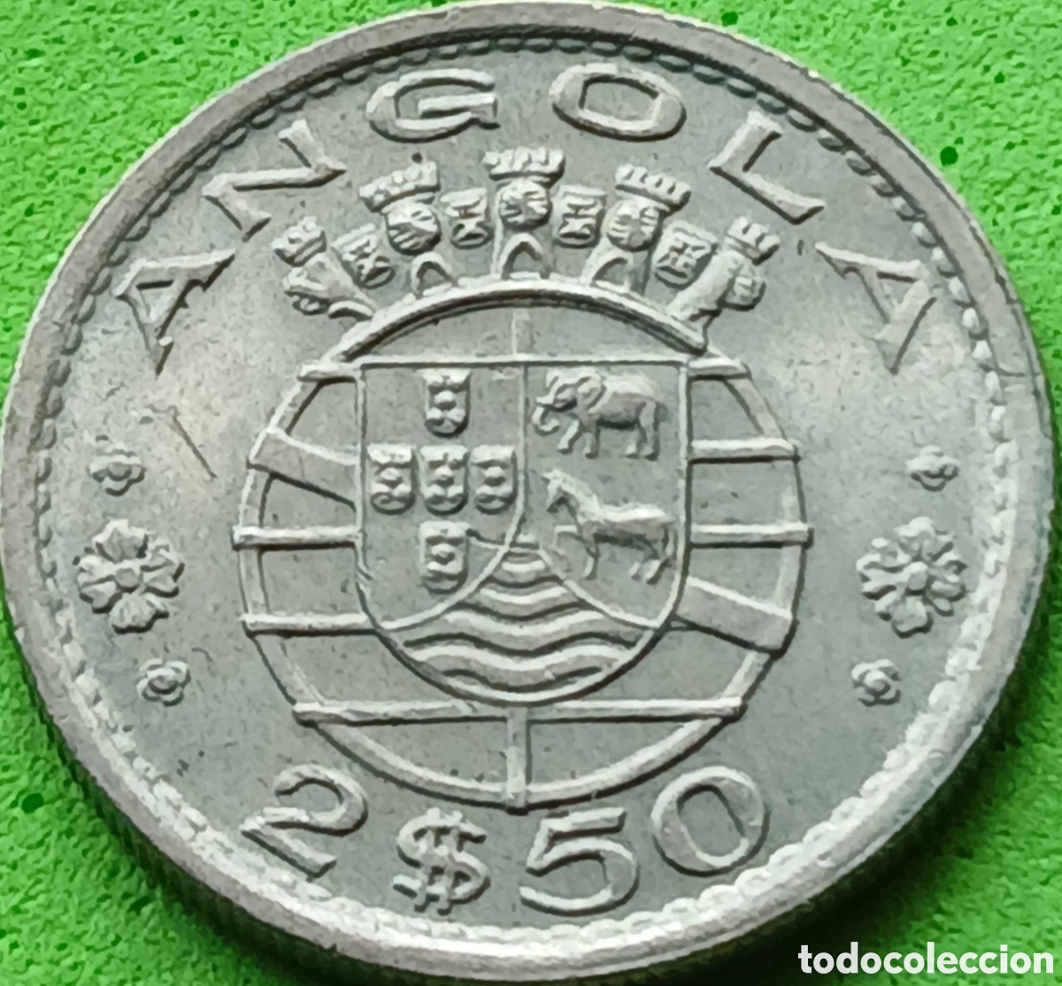 Monedas antiguas de &Aacute;frica: Angola 2.5 escudos 1974 km#77