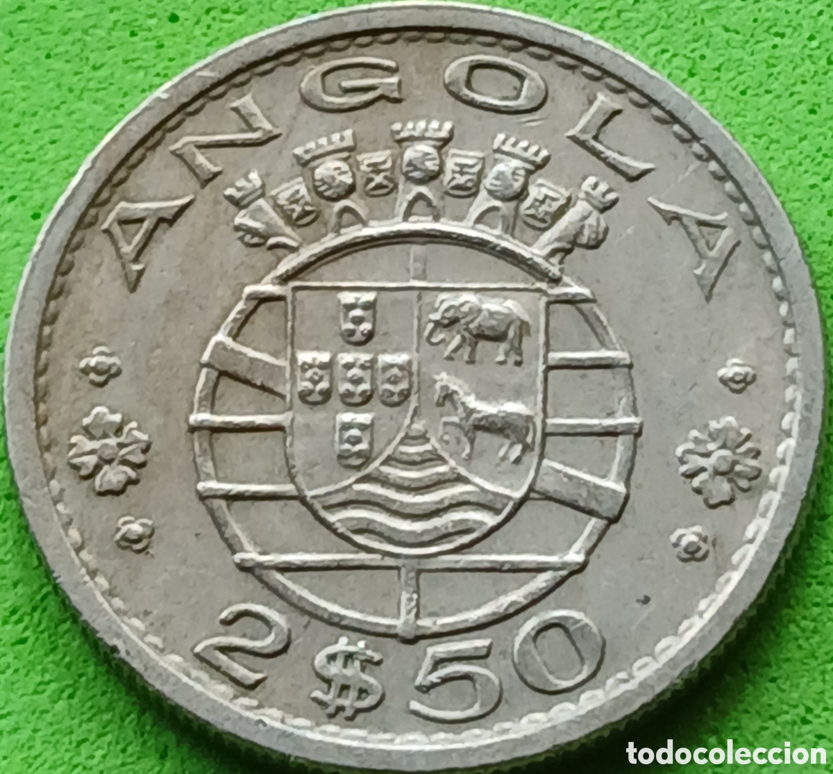 Monedas antiguas de &Aacute;frica: Angola 2.5 escudos 1969 km#77