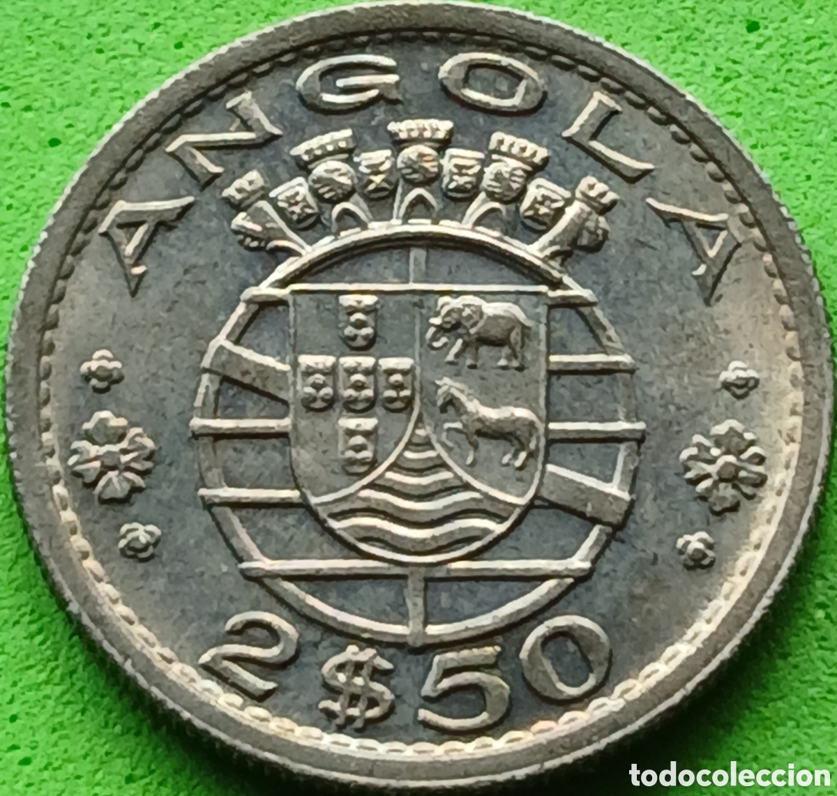 Monedas antiguas de &Aacute;frica: Angola 2.5 escudos 1967 km#77