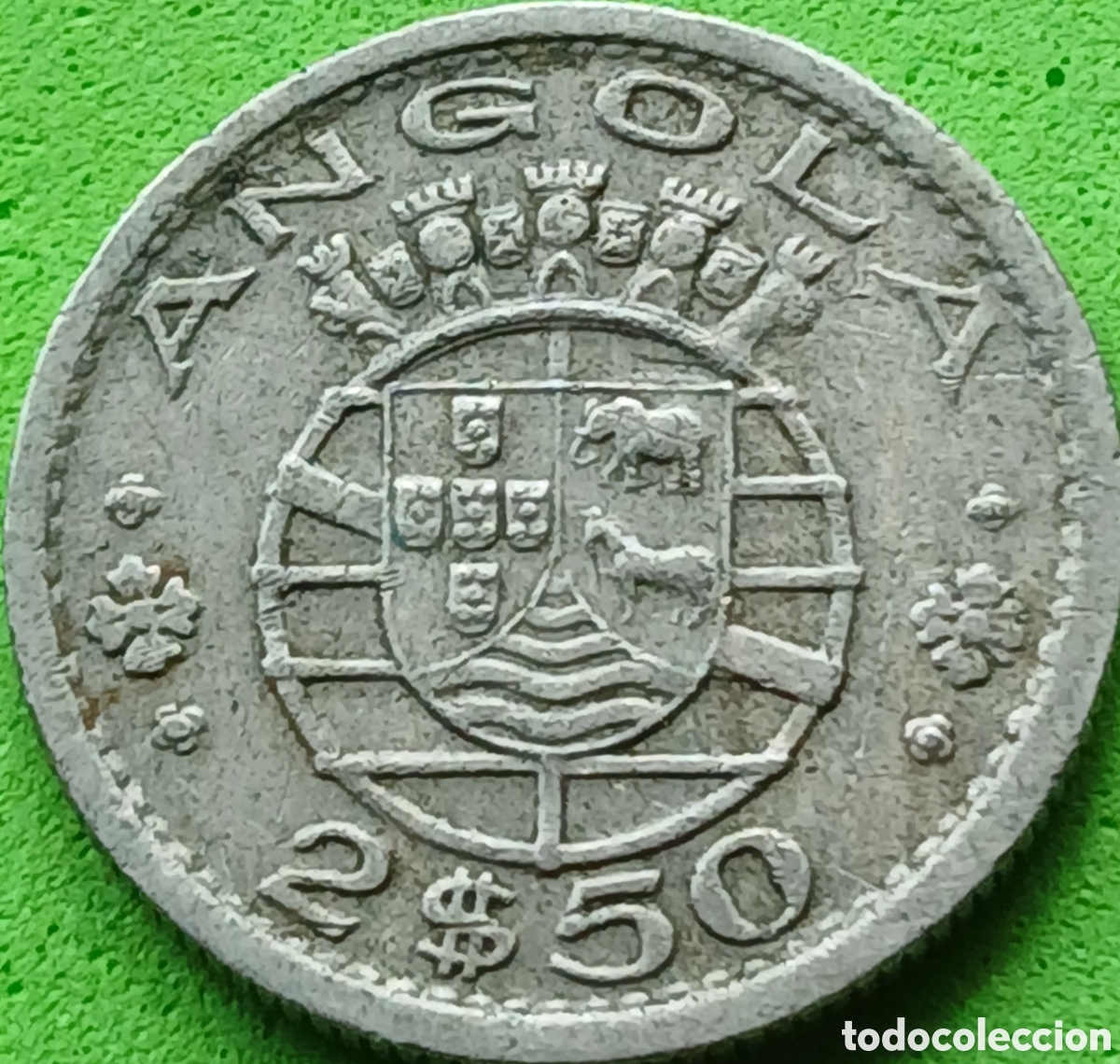 Monedas antiguas de &Aacute;frica: Angola 2.5 escudos 1956 km#77