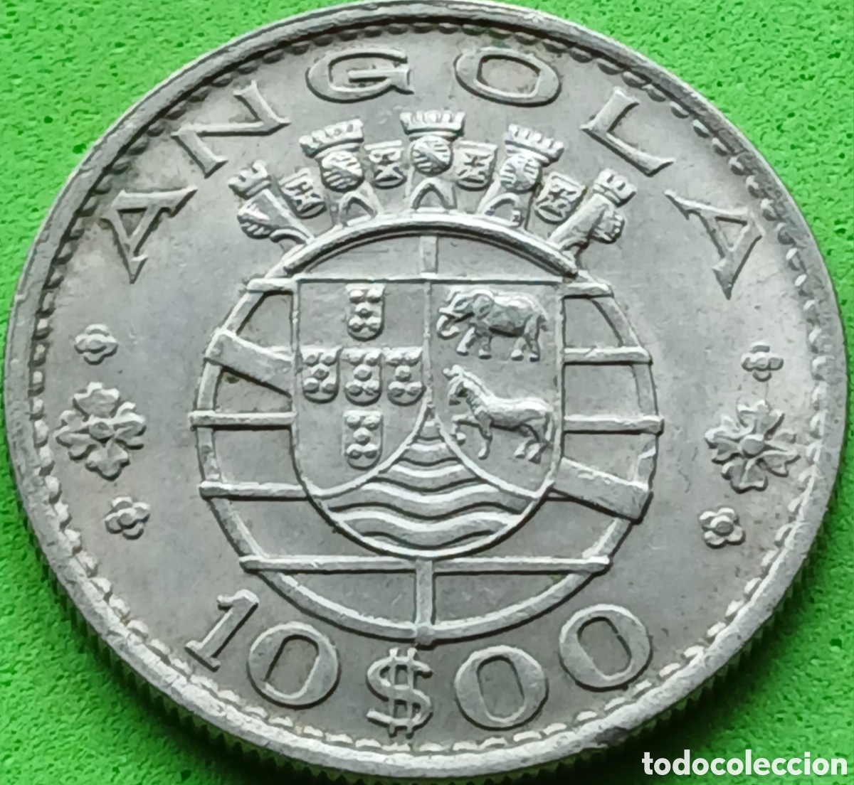 Monedas antiguas de &Aacute;frica: Angola 10 escudos 1969 km#79