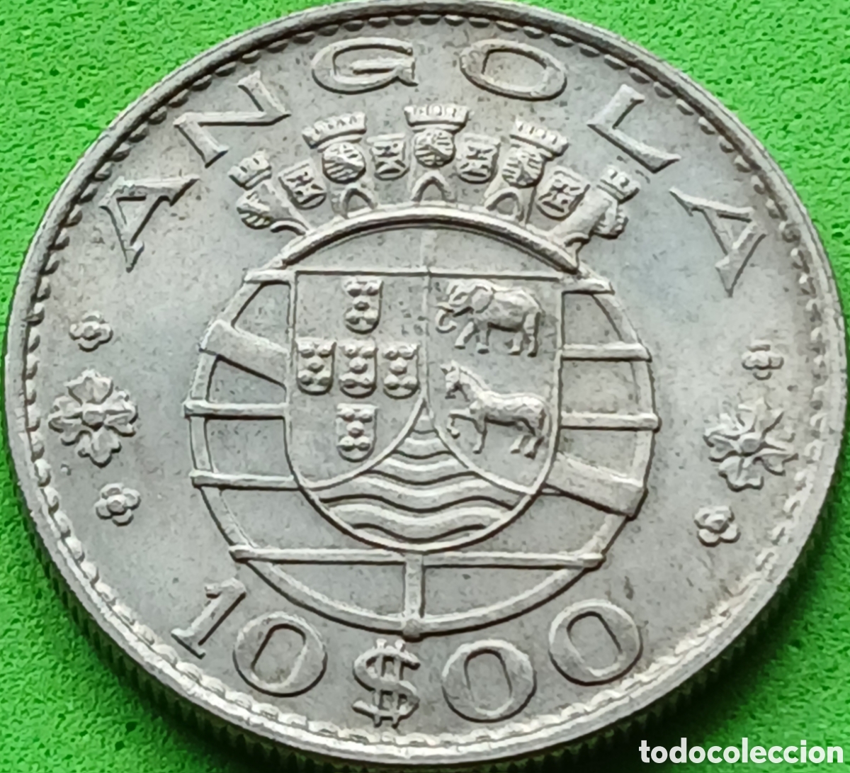 Monedas antiguas de &Aacute;frica: Angola 10 escudos 1970 km#79