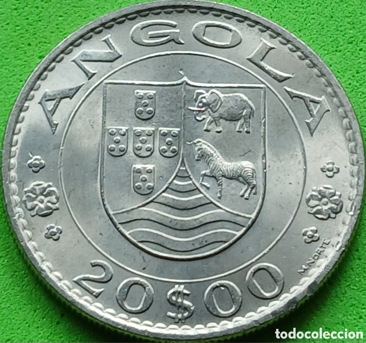 Monedas antiguas de &Aacute;frica: Angola 20 escudos 1971 km#80