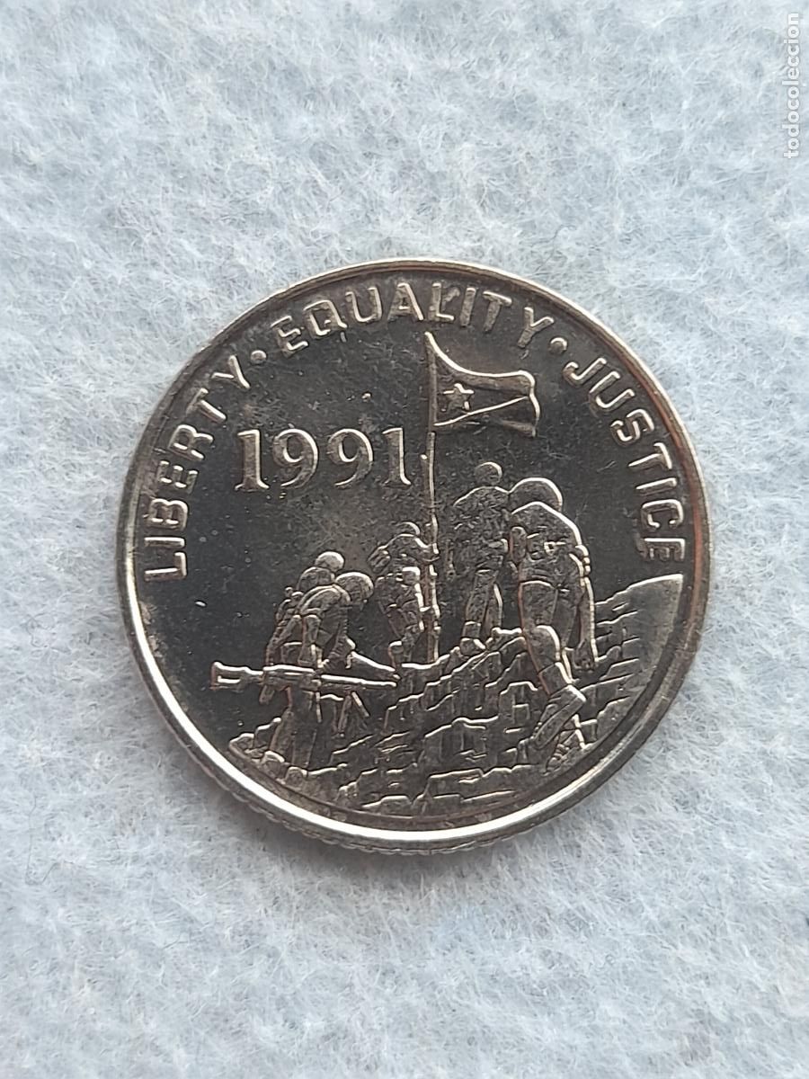 Monedas antiguas de &Aacute;frica: Eritrea. 10 C&eacute;ntimos. A&ntilde;o 1991. Sin circular. - Foto 2