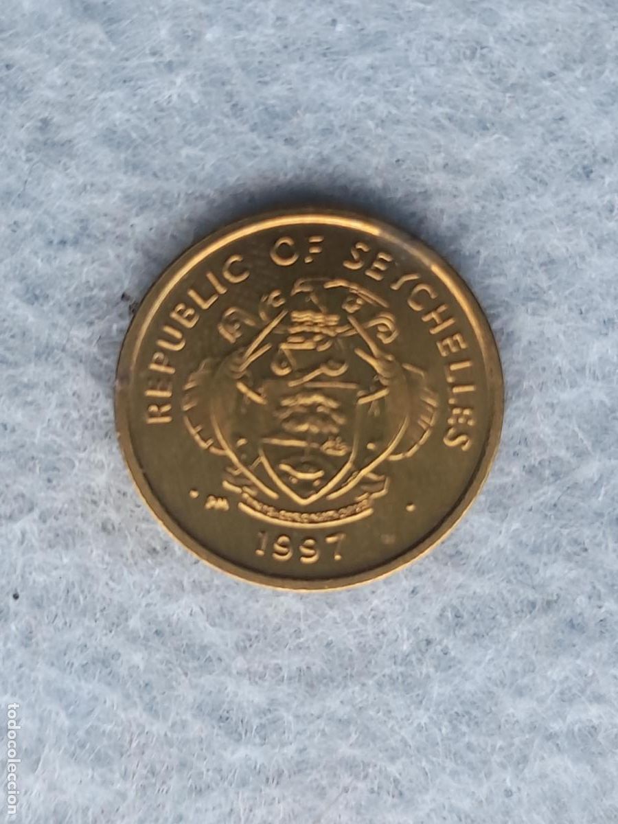 Monedas antiguas de &Aacute;frica: Seychelles. 1 C&eacute;ntimo. A&ntilde;o 1997. - Foto 2