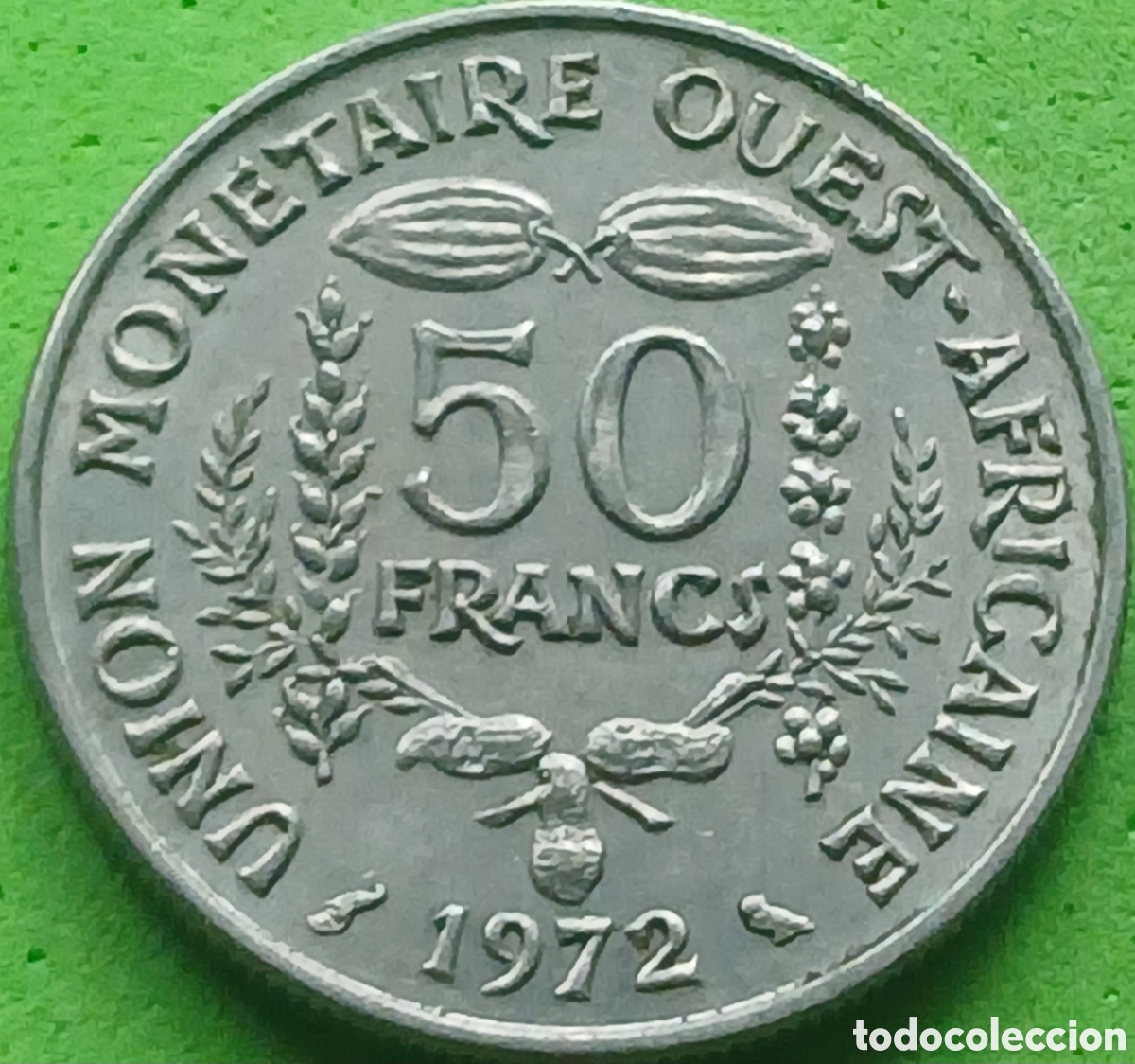 Monedas antiguas de &Aacute;frica: &Aacute;frica Occidental (BCEAO) 50 francos 1972 km#6