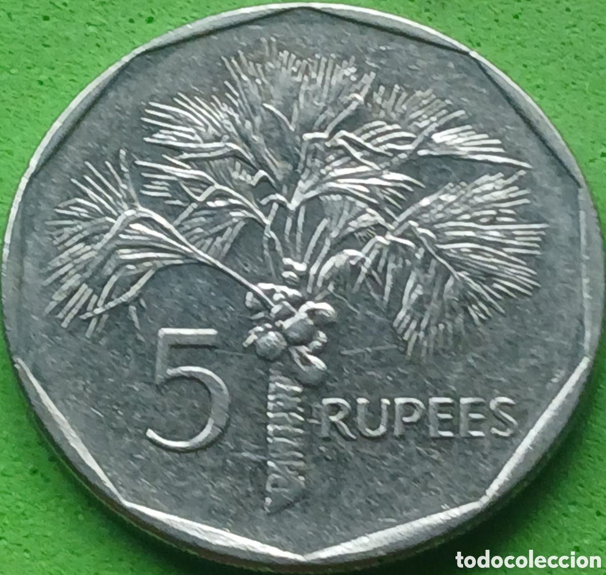 Monedas antiguas de &Aacute;frica: Seychelles 5 rupees 2010 km#51a magn&eacute;tica